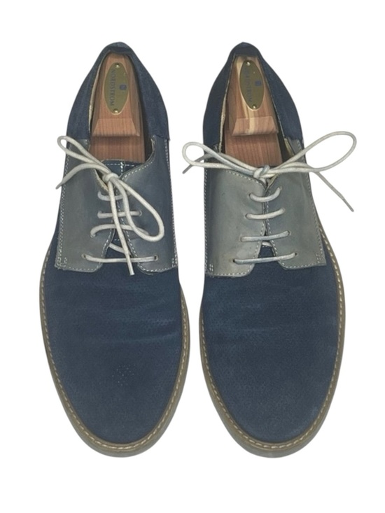Steve Madden ? Roque Perforated Suede Oxford Lace Up ? Two Tone Blue ? 10D ? main image 8
